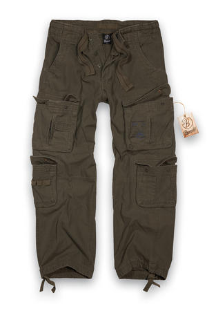 Brandit Pure Vintage Washed Combat Pants Olive Green  Preview